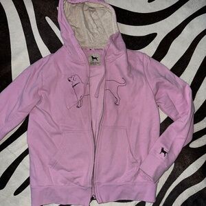 Black dog zip sweatshirt women's